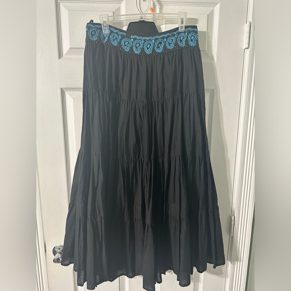 Issue New York Whimsy Tiered Maxi Skirt